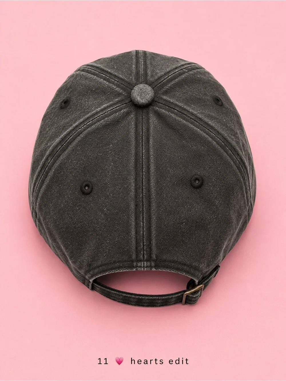 Dog Mom Embroidered Vintage Washed Charcoal Adjustable Baseball Cap NWOT